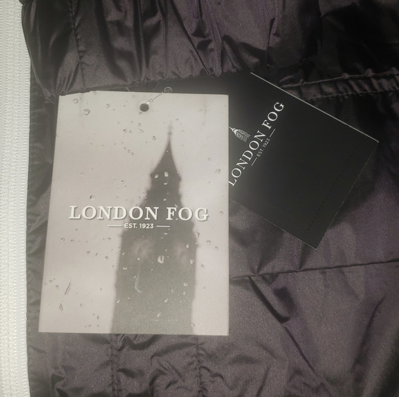 London Fog Women's Cinched Waist Long Windbreaker - Picture 7 of 8